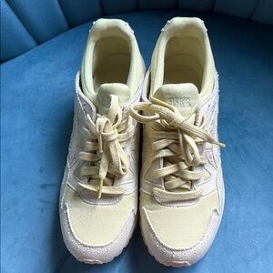 Asics Pastel Yellow Athletic Shoes